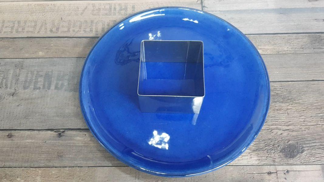 Pastel de lentejas al curry con crema de patata y coco