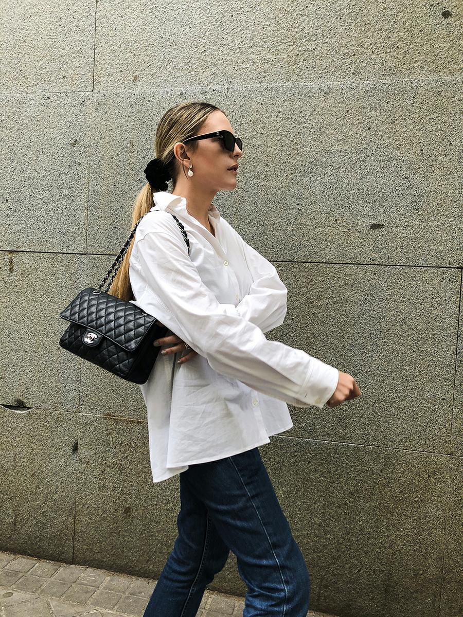 Trini | Levis jeans The Row shirt