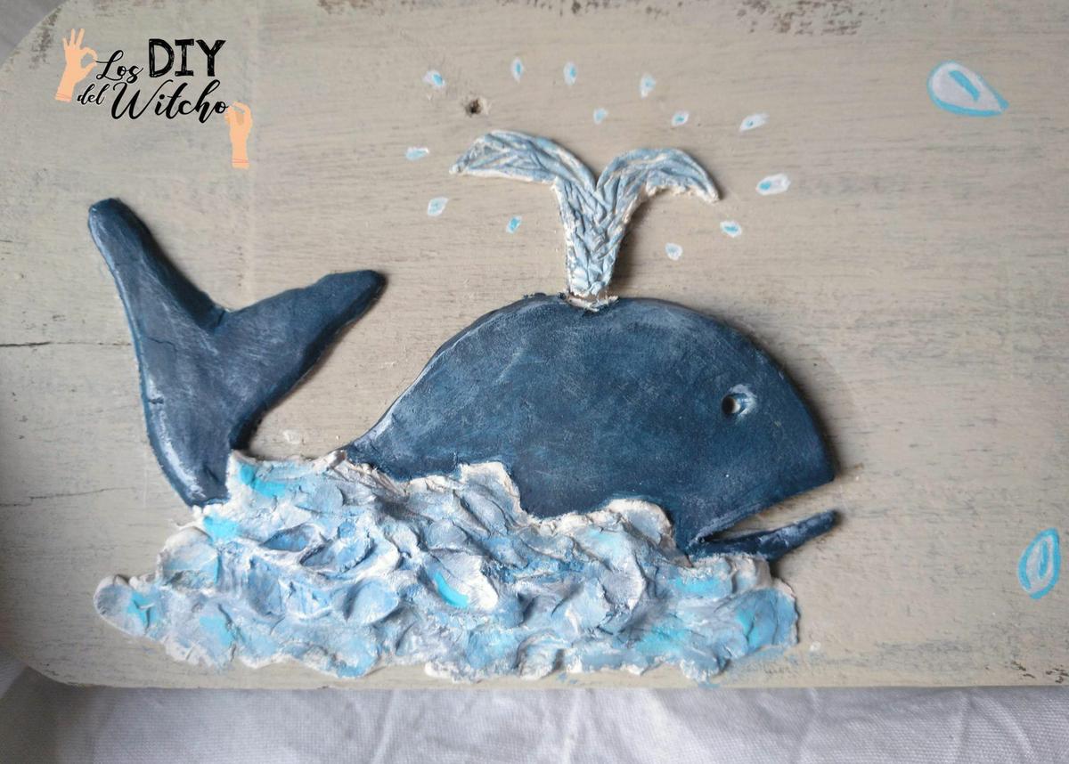 decoracion veraniega ballena