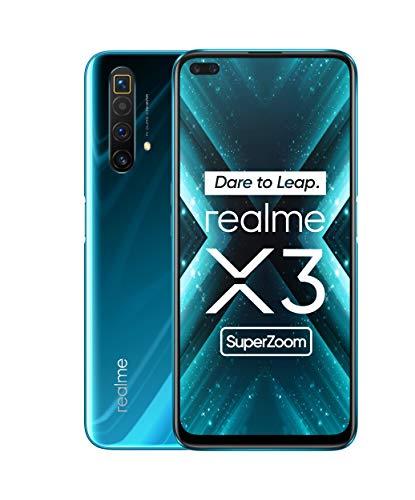 realme X3 Super Zoom, Smartphone de 6.5", 12GB de RAM + 256GB de ROM, procesador OctaCore, cuádruple cámara 64MP AI, Dual sim, Glacier Blue