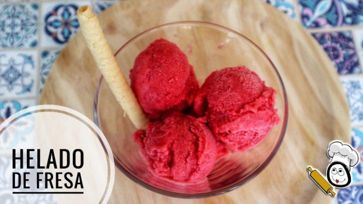 Helado de fresas en Thermomix