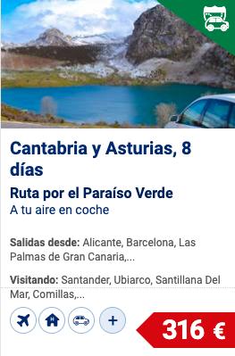 Oferta ruta en coche por Cantabria y Asturias
