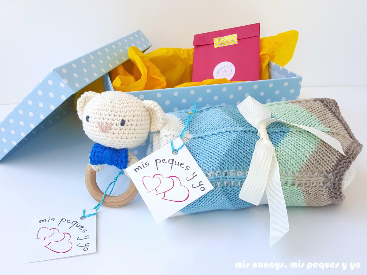 mis nancys, mis peques y yo, manta para bebe en zig zag, packaging