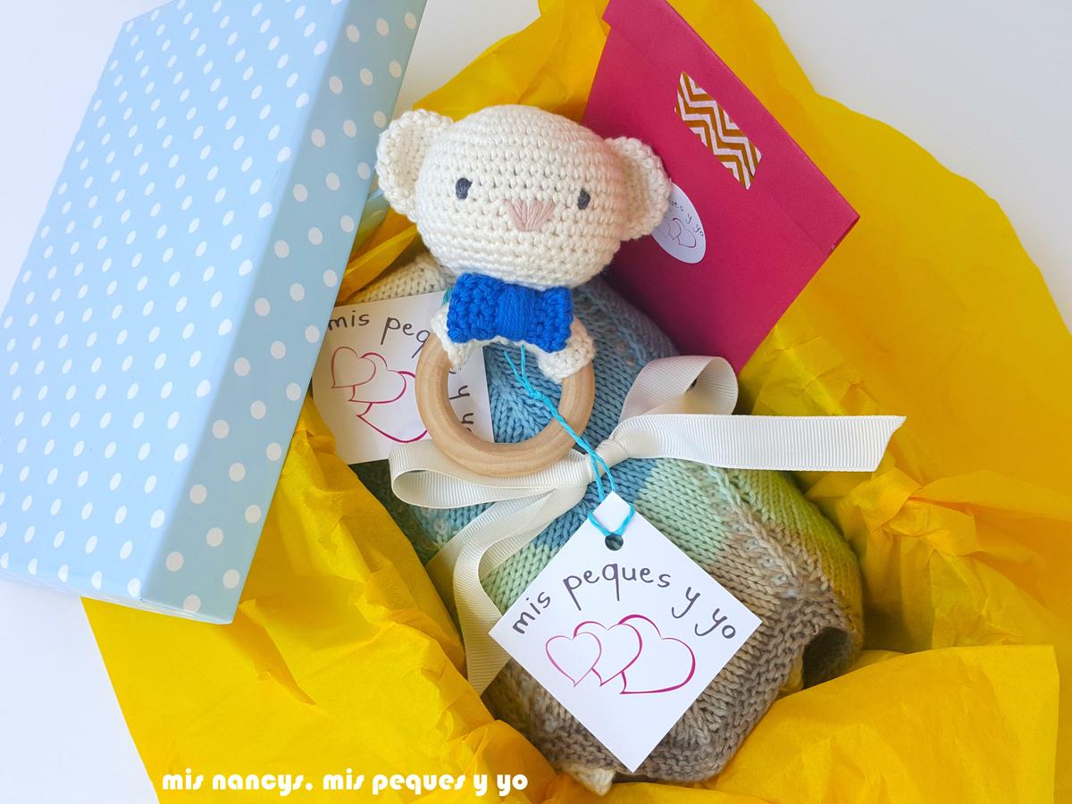 mis nancys, mis peques y yo, manta para bebe en zig zag, packaging para regalar