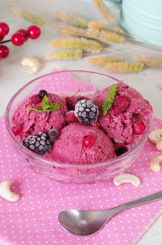 helado de frutos rojos receta facil paso a paso
