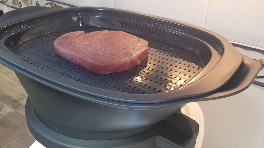 Atún en salsa de pistachos