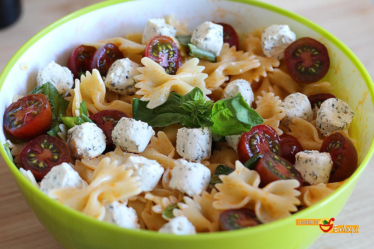 Ensalada de pasta capresse