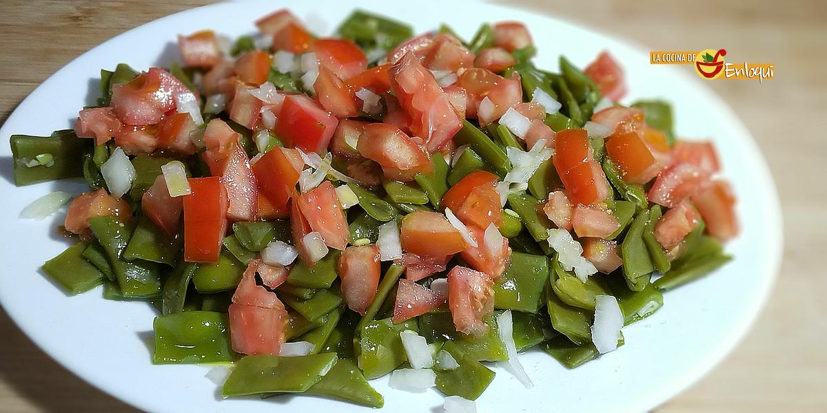 Ensalada templada de judías verdes
