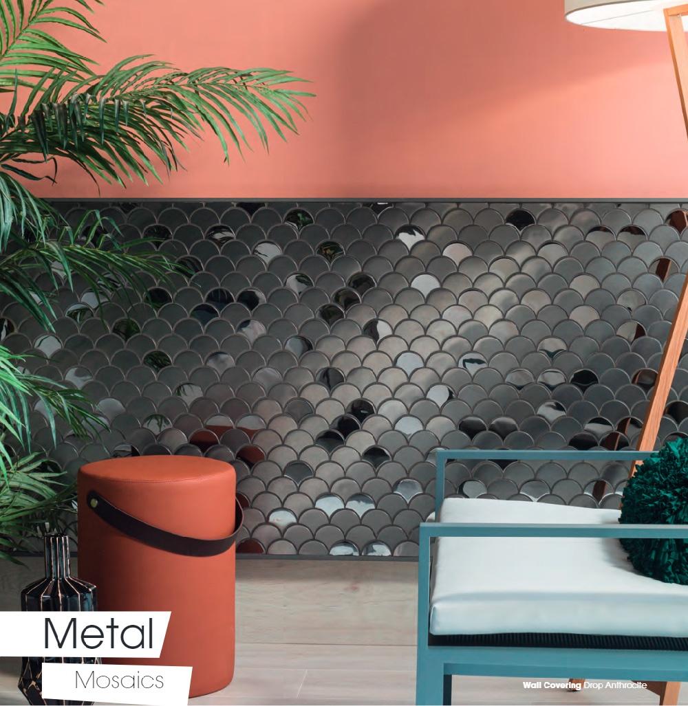 mosaico metálico antic colonial