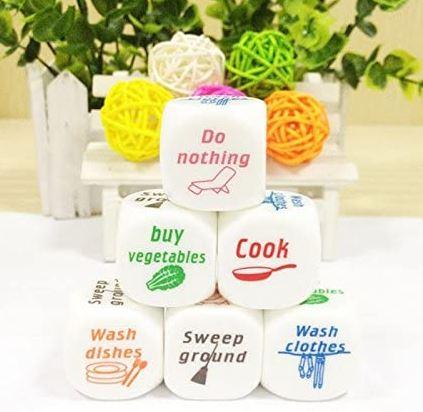 Dado de tareas. Vía Amazon.