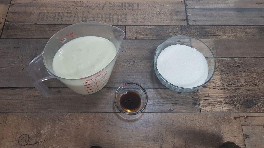 Crema o salsa de toffee en panificadora