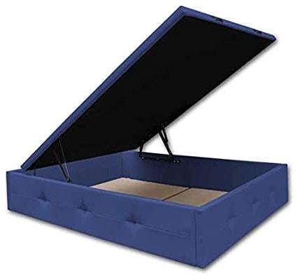 somier canape polipiel azul