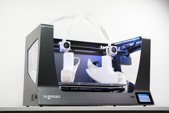 sigmax el doble de espacio, el doble de rapido con el IDEX