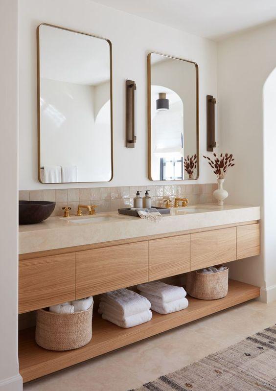 Diferentes formas de diseñar un espejo de baño | Decoración