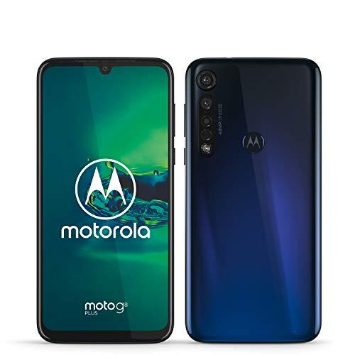 Motorola Moto G8 Plus (Pantalla de 6,3" FHD u-notch, cámara de 48 MP, altavoces Dolby® stereo, 64 GB/ 4GB, Android 9.0, Dual SIM Smartphone), Azul