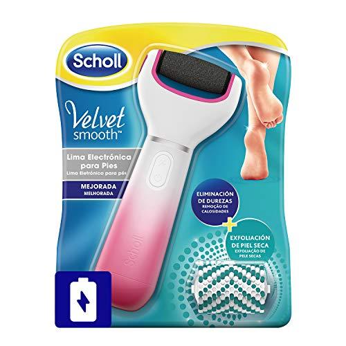 Scholl Velvet Smooth Diamond Crystals - Lima electrónica de uñas, color rosa