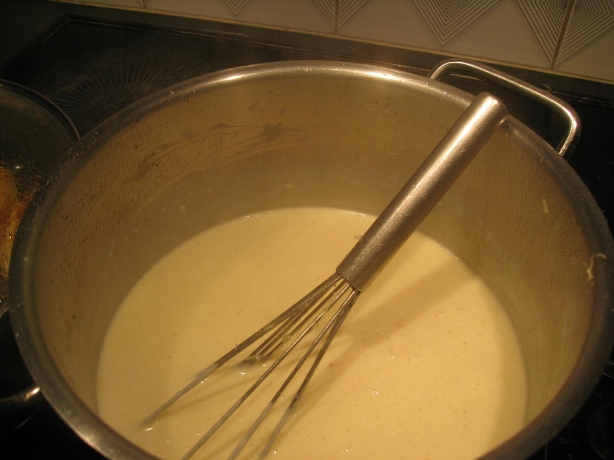 Endivias con jamón york y salsa de queso