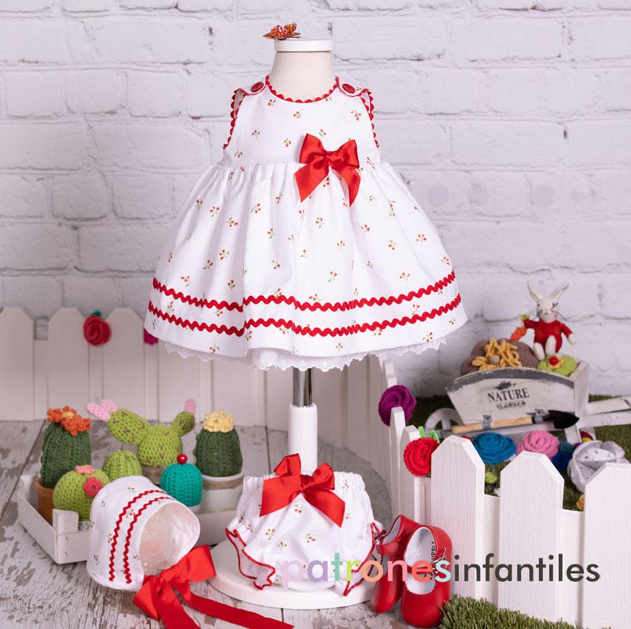 Vestidom de pique blanco