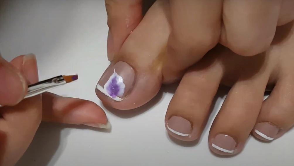 uñas decoradas como hacer flores