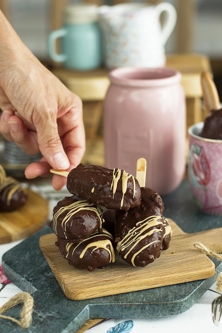 Magnum de Caramelo Salado y Almendras caramelizadas Saludables