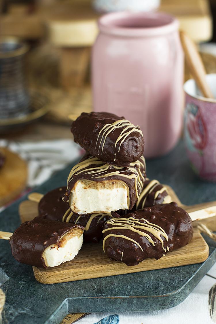 Magnum de Caramelo Salado y Almendras caramelizadas Saludables