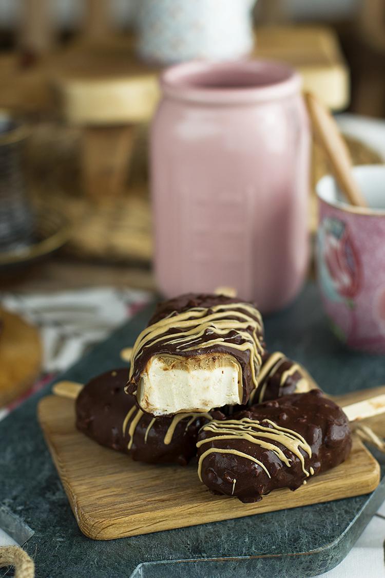 Magnum de Caramelo Salado y Almendras caramelizadas Saludables