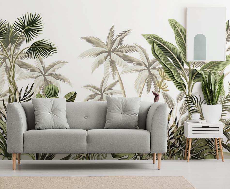 tropico en casa, papel pintado
