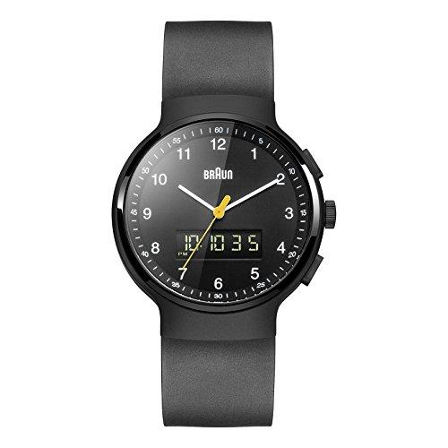 Braun BN0159BKBKG - Reloj análogico y digital con correa de caucho para hombre, color...