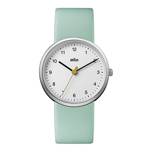 Braun Reloj Análogo clásico para Mujer de Cuarzo con Correa en Cuero BN0231WHGRLAL