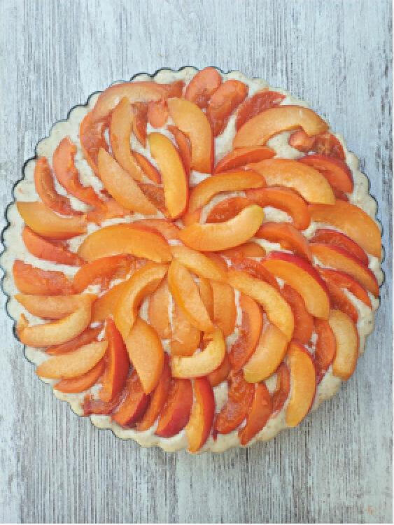 Exquisita receta de tarta de albaricoques y frutos secos