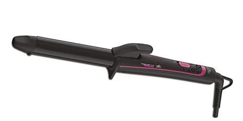 Rowenta CF3212 - Tenacillas para rizar el pelo de 25 mm de diámetro con recubrimiento de Keratina y Turmalina de hasta 200 º y función iónica, brillo, antifrizz, color Negro