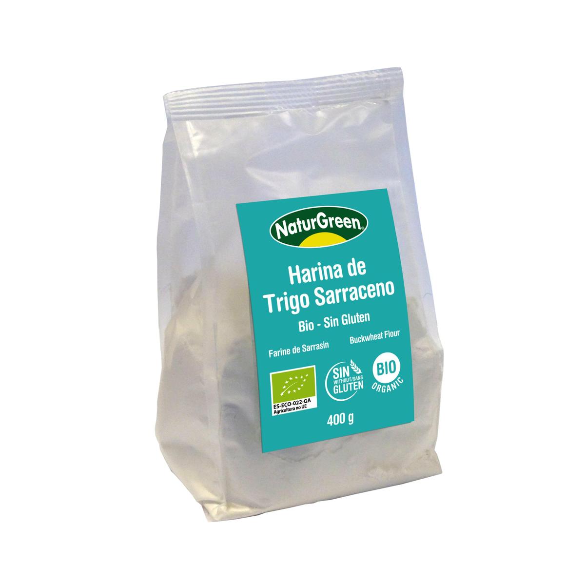 Harina Trigo Sarraceno Bio Sin Gluten NaturGreen 400 g