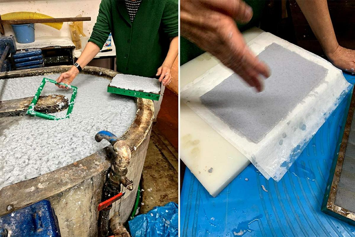 papel a partir residuo secadora