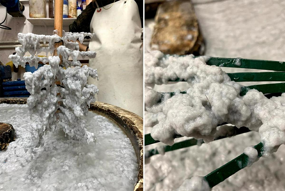 papel a partir residuo secadora