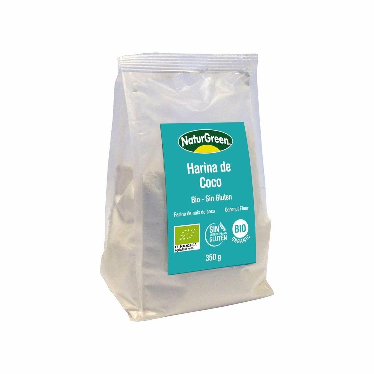 Harina Coco Bio Sin Gluten NaturGreen 350g