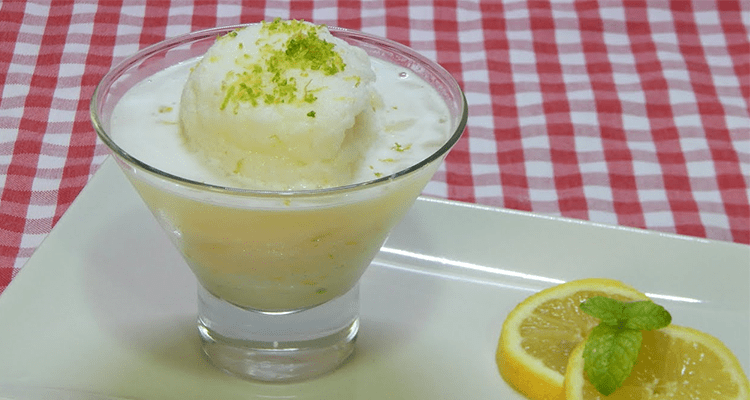 preparar sorbete de limon