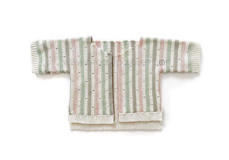 Cómo tejer la chaqueta STRIPY de Crochet para bebé y niña - patrón y Tutorial