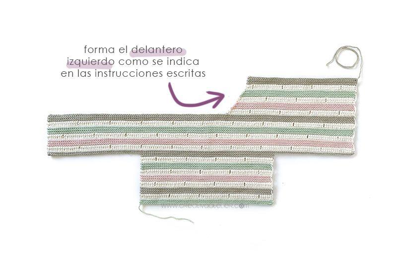 Cómo tejer la chaqueta STRIPY de Crochet para bebé y niña - patrón y Tutorial