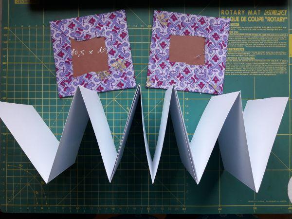 acordeón libro de artista 