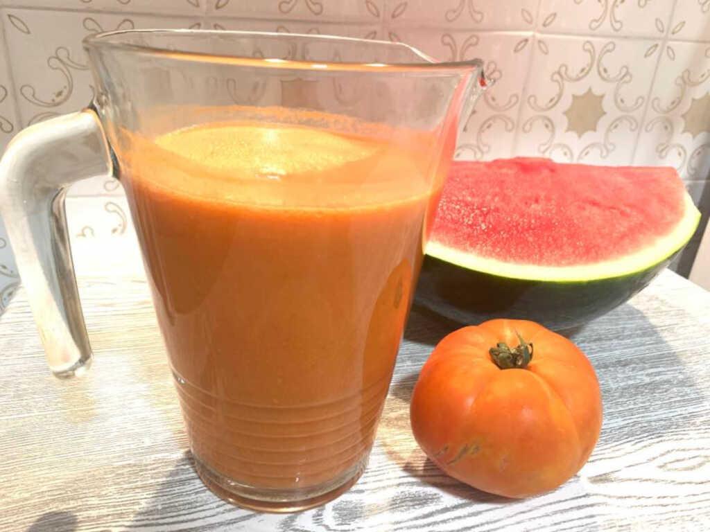 Gazpacho de sandía y tomate