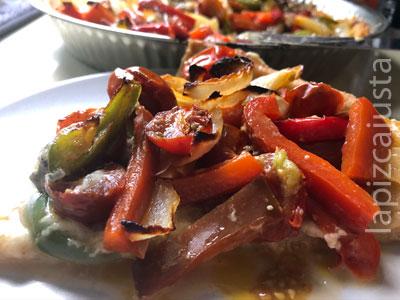 porción coca de verduras