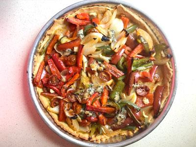 coca de verduras lista