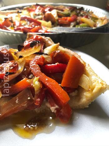 porción coca de verduras