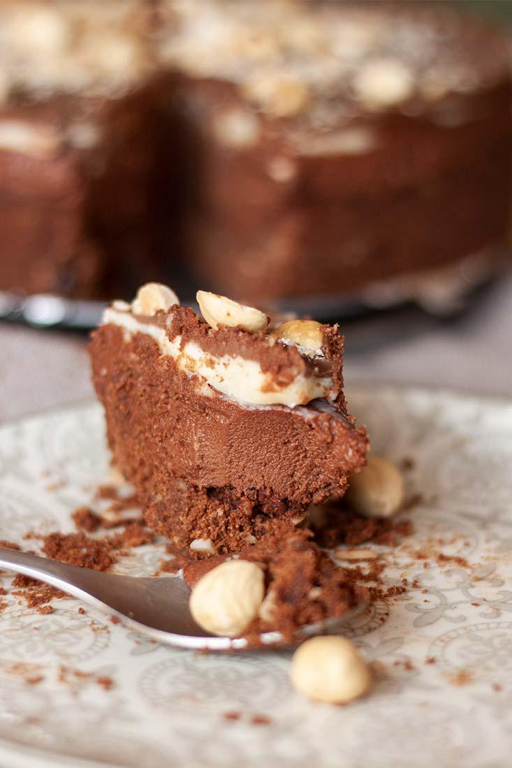 como hacer tarta de queso y chocolate