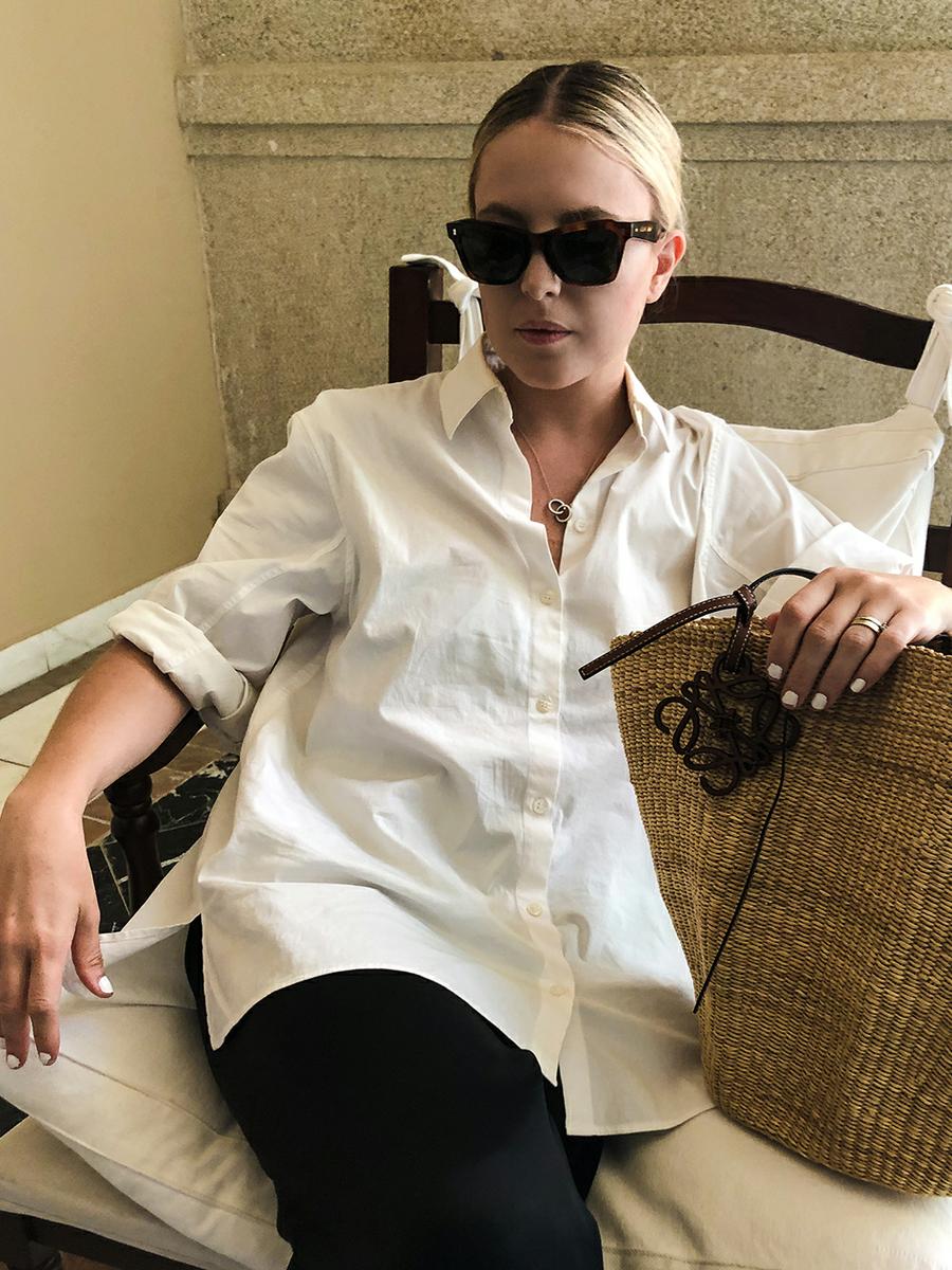 Trini | Loewe basket bag The Row shirt