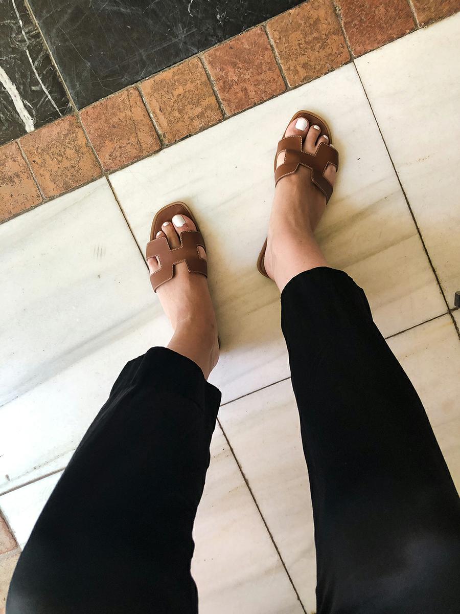 Hermes Oran sandals