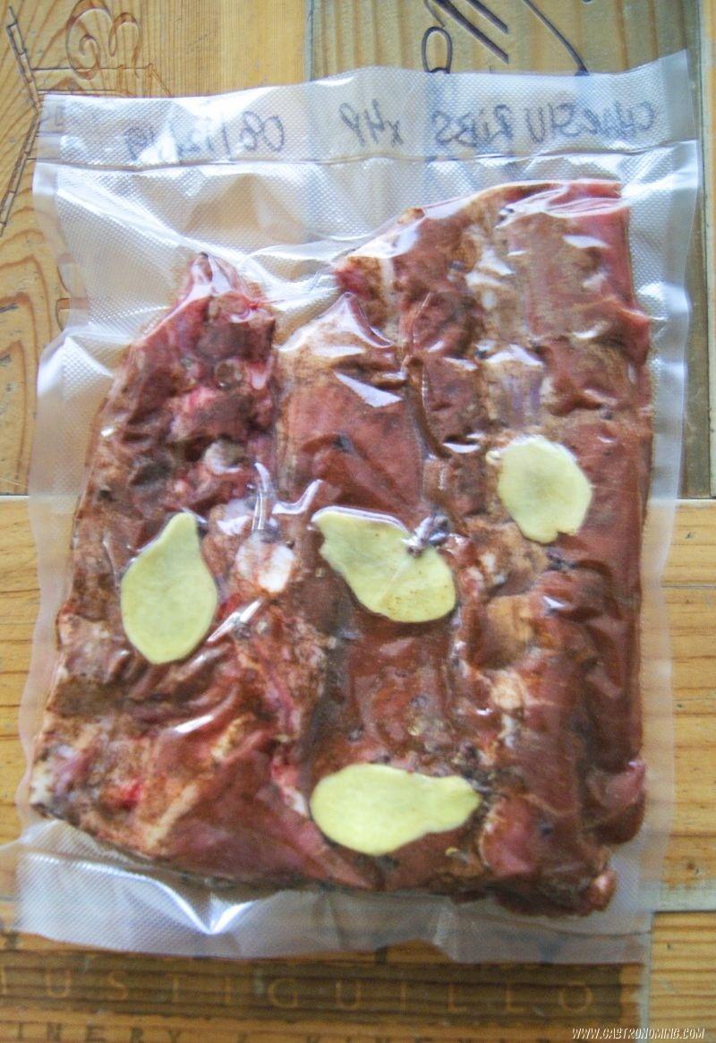 Costillas de cerdo char siu sous vide 2