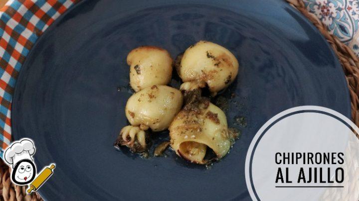 Chipirones al ajillo hechos con Thermomix