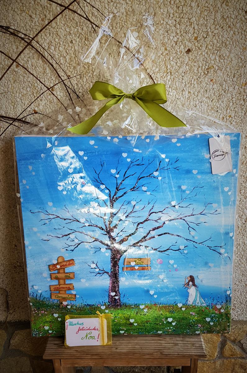 Árbol de huellas. Packaging especial.