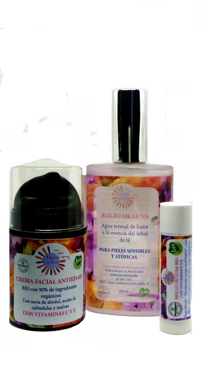 Cuidado facial con agua termal de Luna